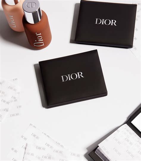 dior oil paper|Dior mattifying paper.